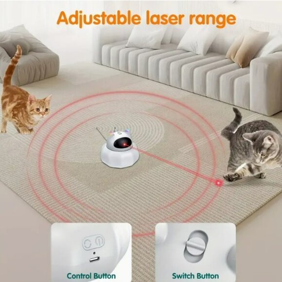 Best cat toy ever for both young and older cats! Cat Laser Toy Automatic, 4 In 1 - Picture 3 of 8